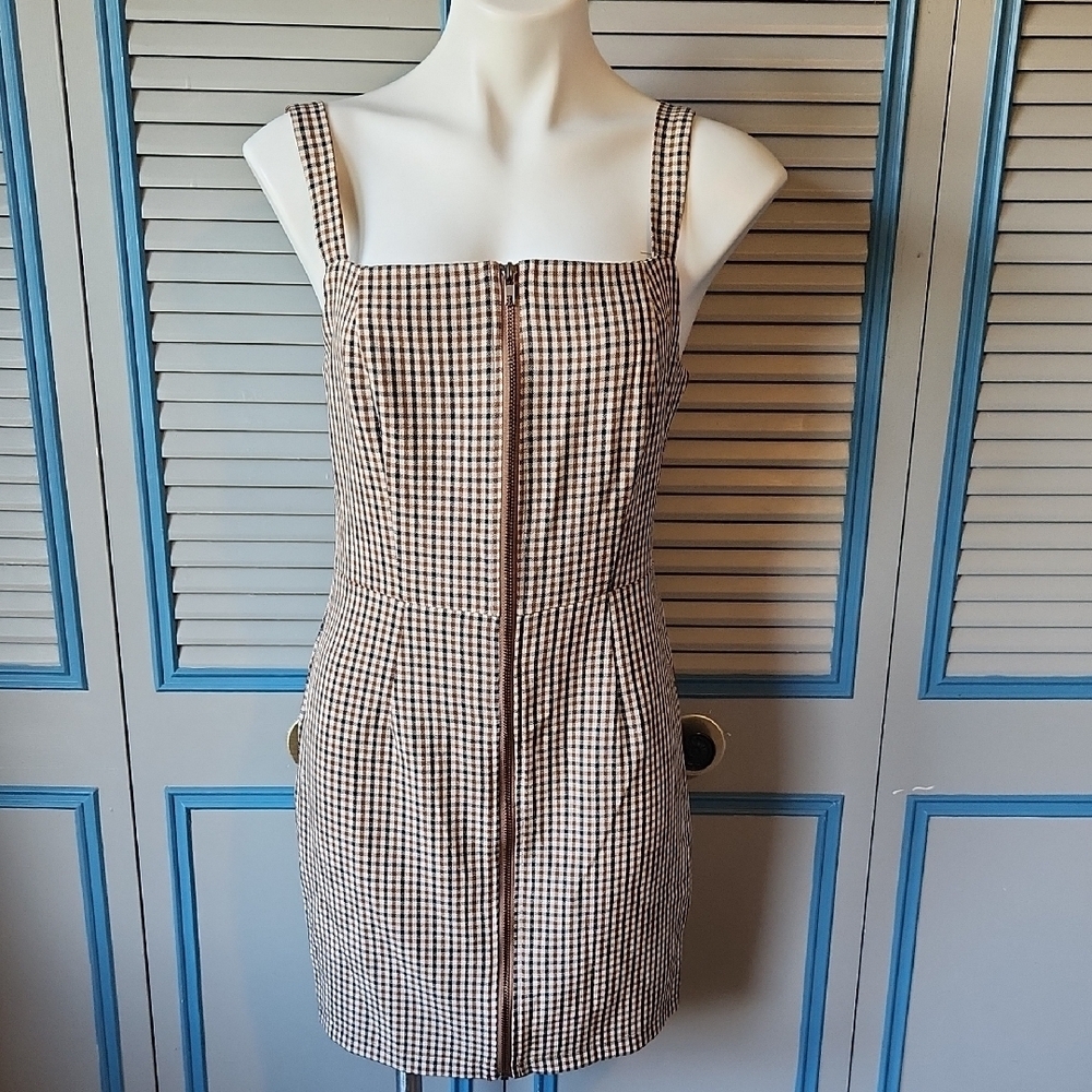 Kingston Grey Plaid Mini Dress